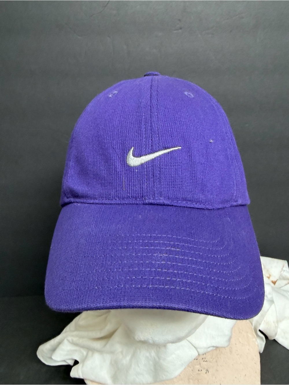 Nike Heavy Flex Fit Purple Hat Small